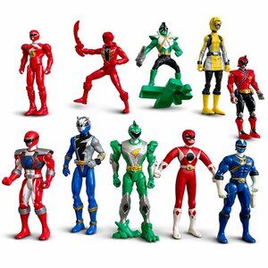 Power Rangers / Ranger Action Figures Bundle/Lot – 9 pieces total (as pictured).